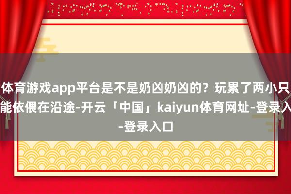 体育游戏app平台是不是奶凶奶凶的？玩累了两小只还能依偎在沿途-开云「中国」kaiyun体育网址-登录入口