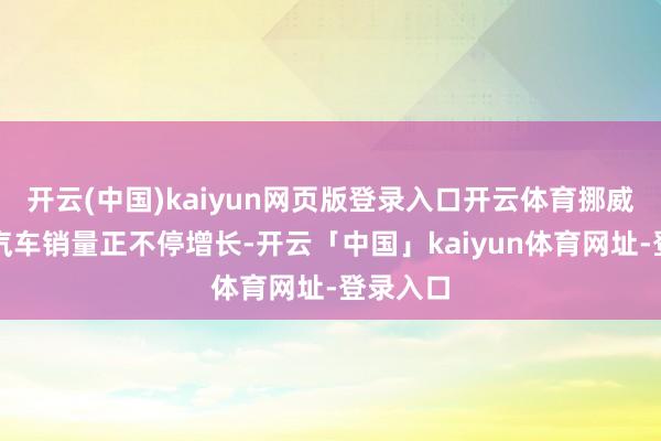 开云(中国)kaiyun网页版登录入口开云体育挪威的电动汽车销量正不停增长-开云「中国」kaiyun体育网址-登录入口